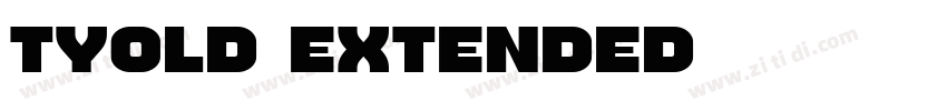 tyold extended字体转换